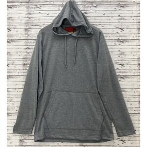 Project Red Mens Lightweight Hooded Sweatshirt Gray Size 2XL Performance NEW